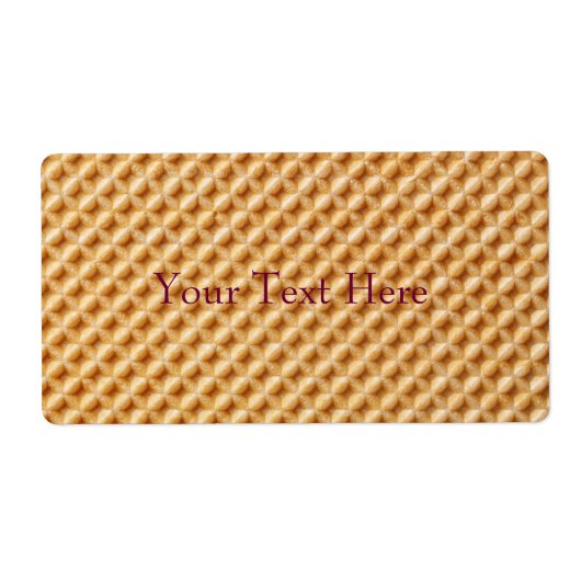 Étiquette Texture de plaquette (Devant)