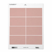 Étiquette Texture de sable rose souple (Feuille entière)