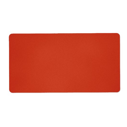 Étiquette Texture Grainée Rouge Chaud Moderne (Devant)