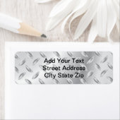 Étiquette Texture métallique (En situation)