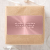 Étiquette Texture métallique métallique radiale Rose personn (En situation)