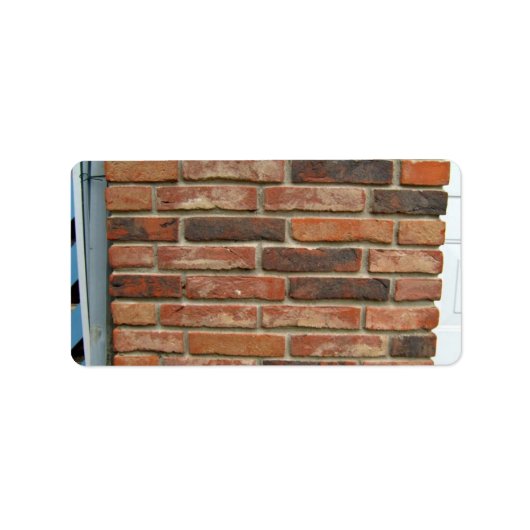 Étiquette Texture murale en briques rouges vieilles (Devant)