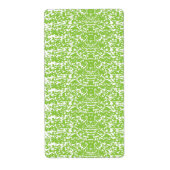 Étiquette Texture Vert Citron Grunge (Devant)