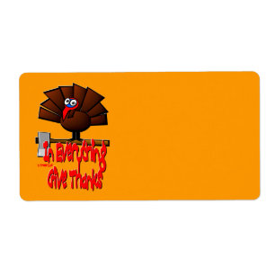 Étiquette Thanksgiving Turquie - dans TOUT donnez les mercis