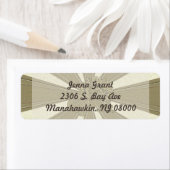 Étiquette Thanksgiving Turquie sculpté - (En situation)