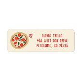 Étiquette That's Amore Italian Pizza CUSTOM Wedding Address (Devant)
