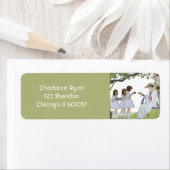 Étiquette Thé dans le Jardin Rétro (En situation)