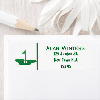 Étiquette The Golfer Return Address Label