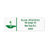 Étiquette The Golfer Return Address Label (Devant)