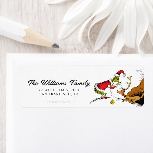 Étiquette The Grinch Prepares Max the Reindeer (En situation)