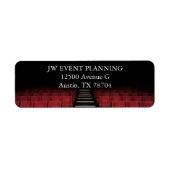 Étiquette Theatre Performing Arts Centre Adresse de retour (Devant)