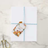 Étiquette thème automnal aquarelle pour objets fai (Avec de laficelle)