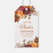 Étiquette Thème Automnal De Ma Douche À La Vôtre (Devant)