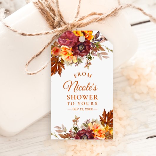 Étiquette Thème Automnal De Ma Douche À La Vôtre