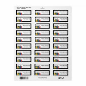 Étiquette Thème de bande dessinée de super-héros Adresse (Feuille entière)