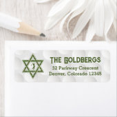 Étiquette Thème de golf Golf Bar Mitzvah Adresse de retour (En situation)