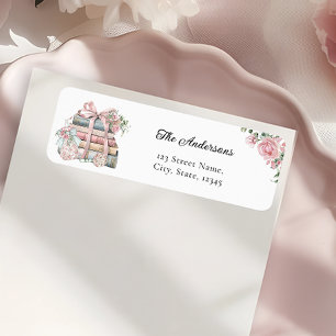 Étiquette Thème du livre Baby shower fille Adresse de retour