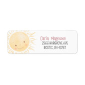 Étiquette Thème Petit Soleil (Devant)