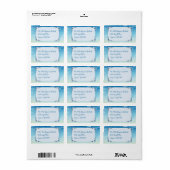 Étiquette Thème Plage Ocean Sky Adresse de retour personnali (Feuille entière)