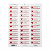 Étiquette Thème Poker | Jouer des combinaisons de cartes | C (Feuille entière)