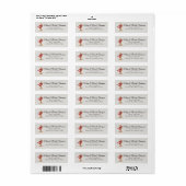 Étiquette Thèmes chrétiens Adresse de retour (Feuille entière)