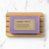 Étiquette Thin Gray Border Kraft Ingredients Product Label