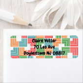 Étiquette Threads carré (En situation)