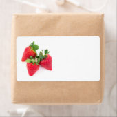 Étiquette Three strawberries (En situation)