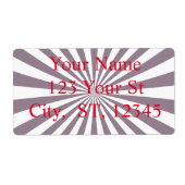 Étiquette Thunder_Cove de Starburst Abstrait (Devant)