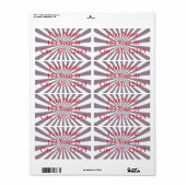 Étiquette Thunder_Cove de Starburst Abstrait (Feuille entière)