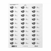 ÉTIQUETTE THUNDERBIRD CLASSIQUE (Feuille entière)