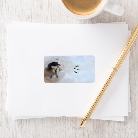 Étiquette Tidi my Bird le Parus Major (En situation)