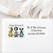 Étiquette Tidings of Comfort and Joy Christmas Carolers (En situation)