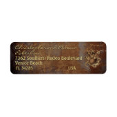 Étiquette Tige à grunch industriel coutume brun (Devant)