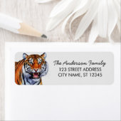 Étiquette Tiger Return Address (En situation)