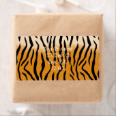 Étiquette Tiger Stripes Motif Thunder_Cove (En situation)