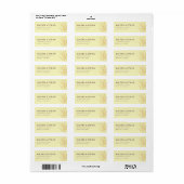 Étiquette Tiges de blé beige serein (Feuille entière)