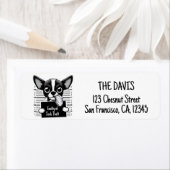 Étiquette Tir de boug de pattes de culpabilité - Chihuahua - (En situation)