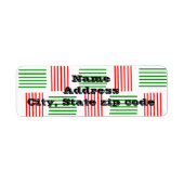 Étiquette tissage de Noël (Devant)