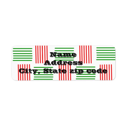 Étiquette tissage de Noël (Devant)