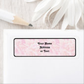 Étiquette Tissu rose (En situation)