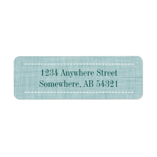 Étiquette Tissu tissé en tissu en Aqua Turquoise