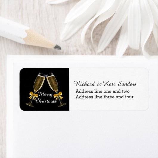 Étiquette Toast Champagne (En situation)