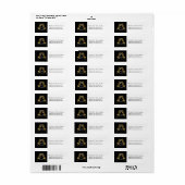 Étiquette Toast Champagne (Feuille entière)