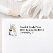 Étiquette Toast mariage (En situation)