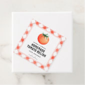 Étiquette tomate Relish avec l'apparence de la fer (En situation)