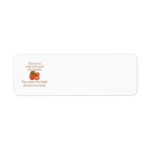 Étiquette Tomates chauffées au soleil