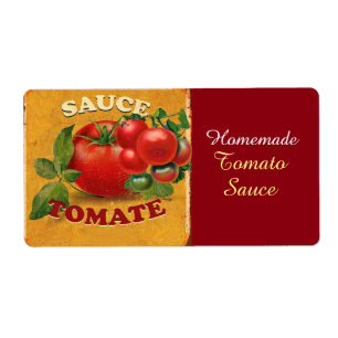 ÉTIQUETTE TOMATOES CHATOUILLERS CANNINGS SAUCE TOMATO
