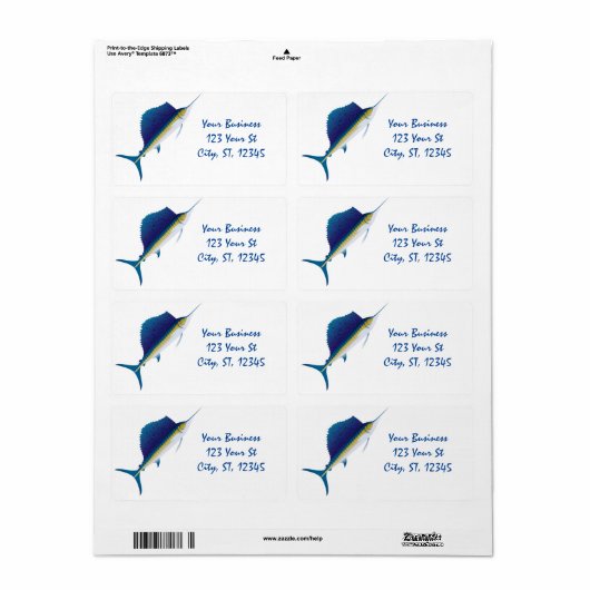 Étiquette Tonneau de mer (Feuille entière)