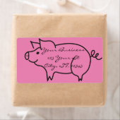 Étiquette Tonnerre d'animal de porc (En situation)
